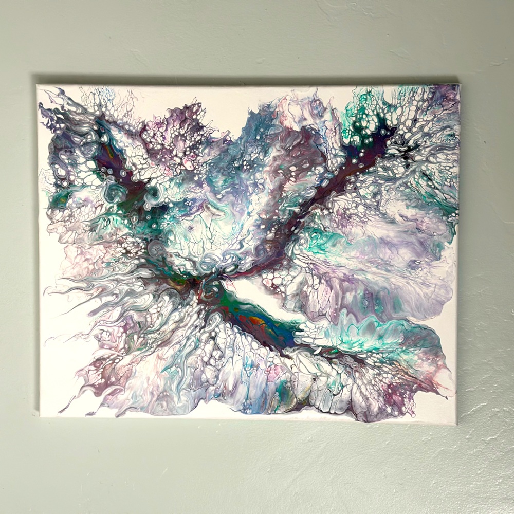 Abstract Acrylic Pour Art